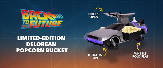 EXCLUSIVE DELOREAN POPCORN BUCKET!